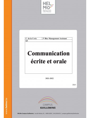 Communication écrite et orale