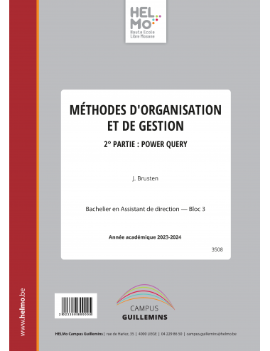 Méthodes d'organisation et...